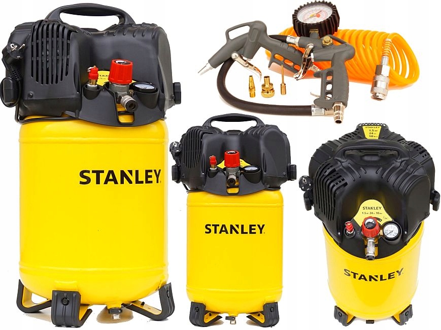 

Stanley Kompresor Bezolejowy Sprężarka 24L Zestaw