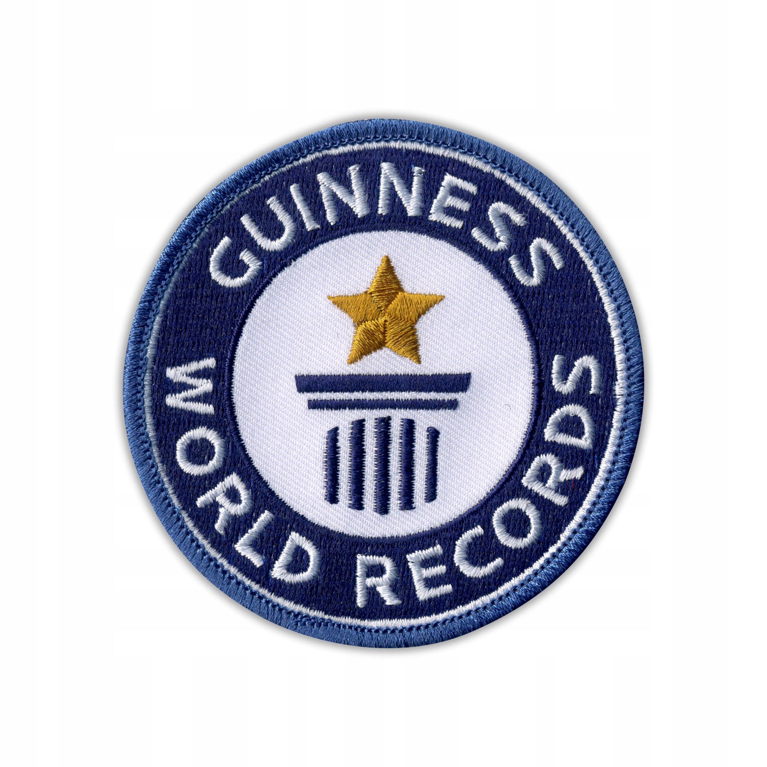 

Naszywka - Księga rekordów Guinnessa - mała, Haft