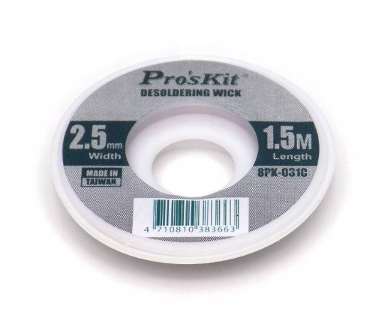 

Plecionka do rozlutowywania 2,5mm 1,5m (0721a)