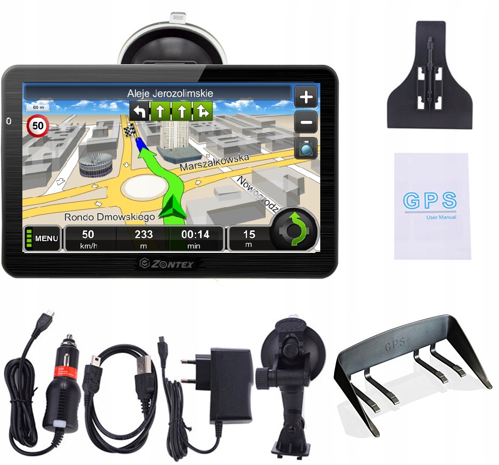 NAWIGACJA GPS7010 DOZYWOTNIO MAPY 7 iGO Primo