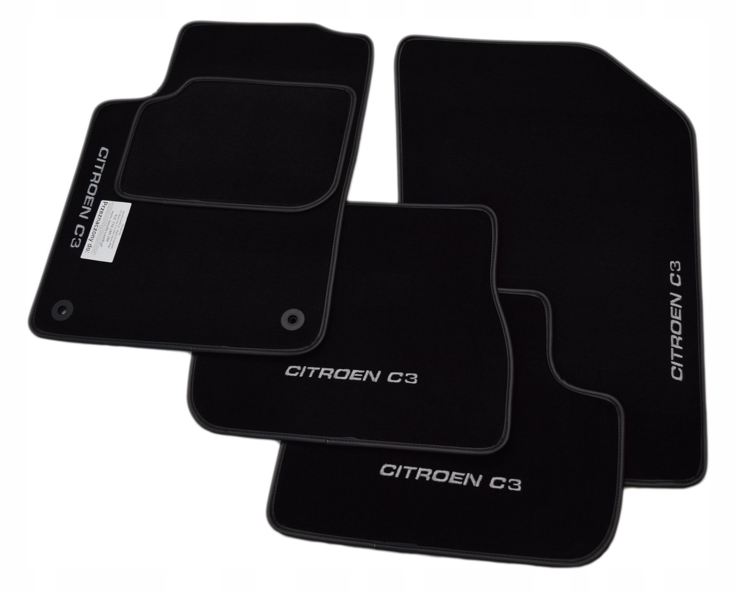 Citroen C3 09 16r Dywaniki welurowe CL HAFTx4