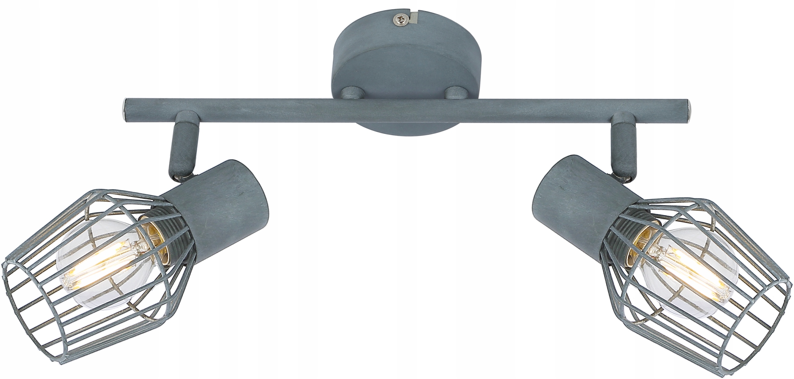 Nástěnná lampa lišta 2X40W E14 šedá Viking 92-68026