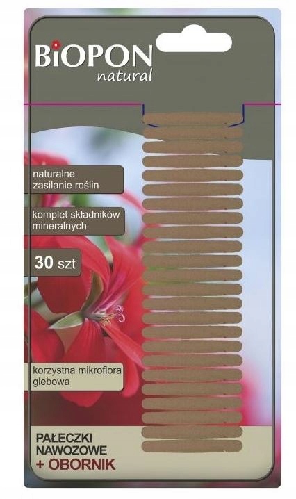 

Biopon Pałeczki Nawóz Obornik 30 Sztuk