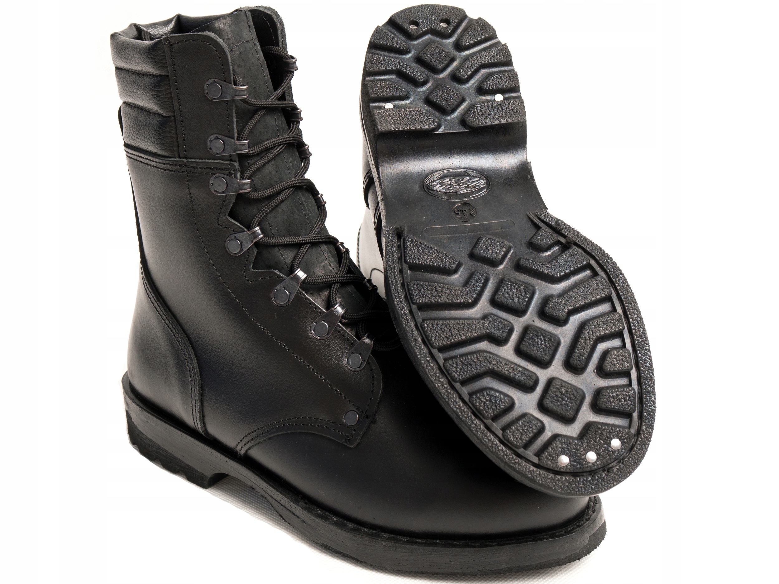 BUTY WOJSKOWE Skoczki Desant Szyte + Gwoździe 46,5 Długość wkładki 31 cm