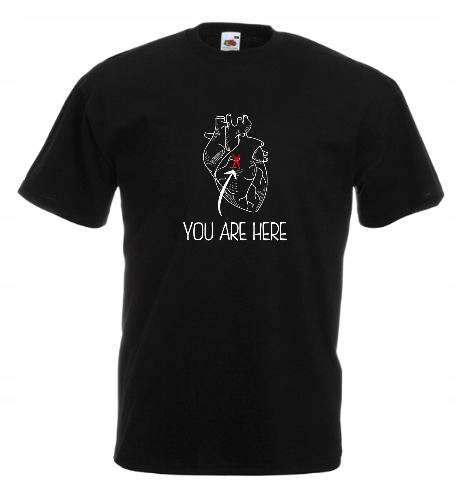 

Koszulka męska You Are Here Walentynki Serce S