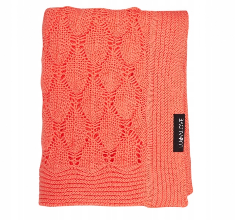 

Lullalove Bambusowy Kocyk Koc Ażurowy 80x100 Koral