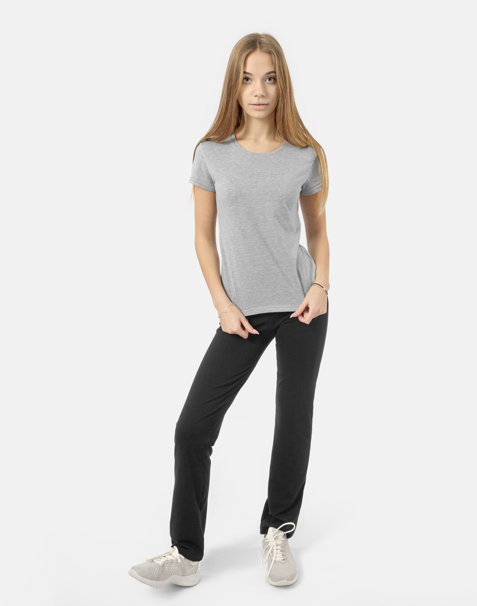 Spodnie Sportowe Dresowe Damskie Treningowe z Prostą Nogawką RENNOX 1014 L Marka RENNOX Moda Sport