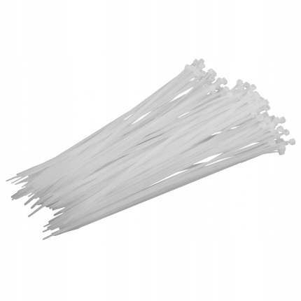8573 - BOSMA ПВХ хомуты 200X2. 5MM белый 100шт