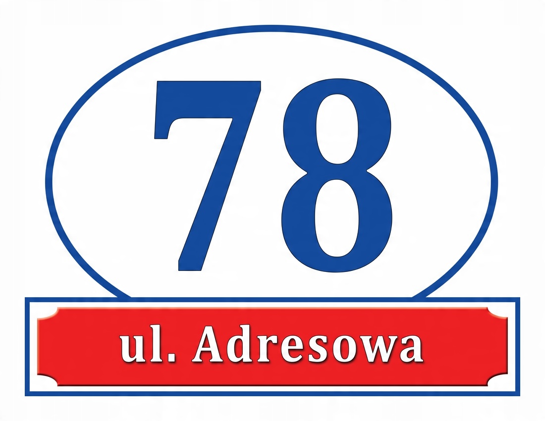 

Tabliczka Adresowa Adres Numer Na Dom znak ulica