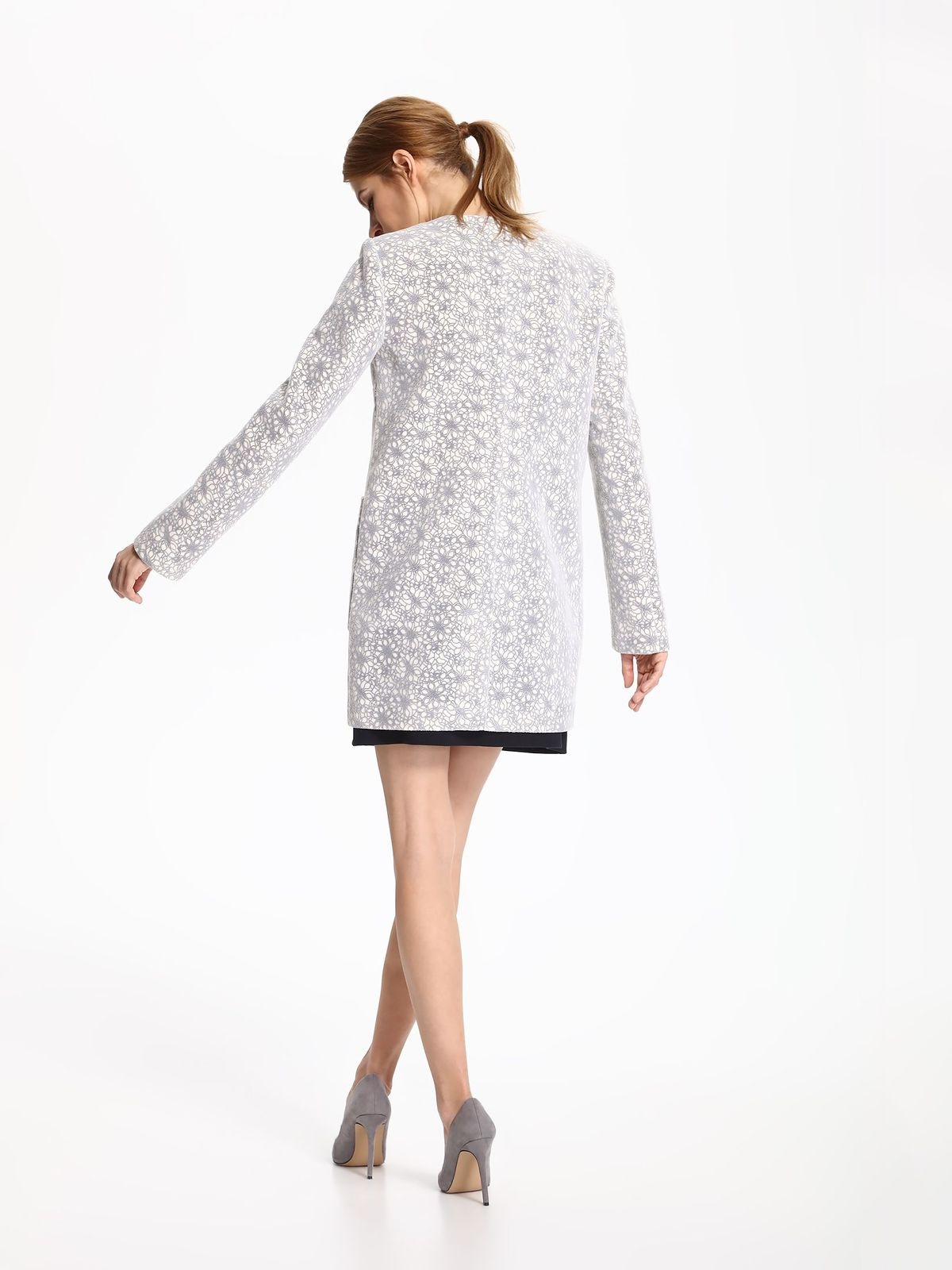 K6526 TOP SECRET ELEGANCKI WIOSENNY PŁASZCZ _34 Rozmiar 34