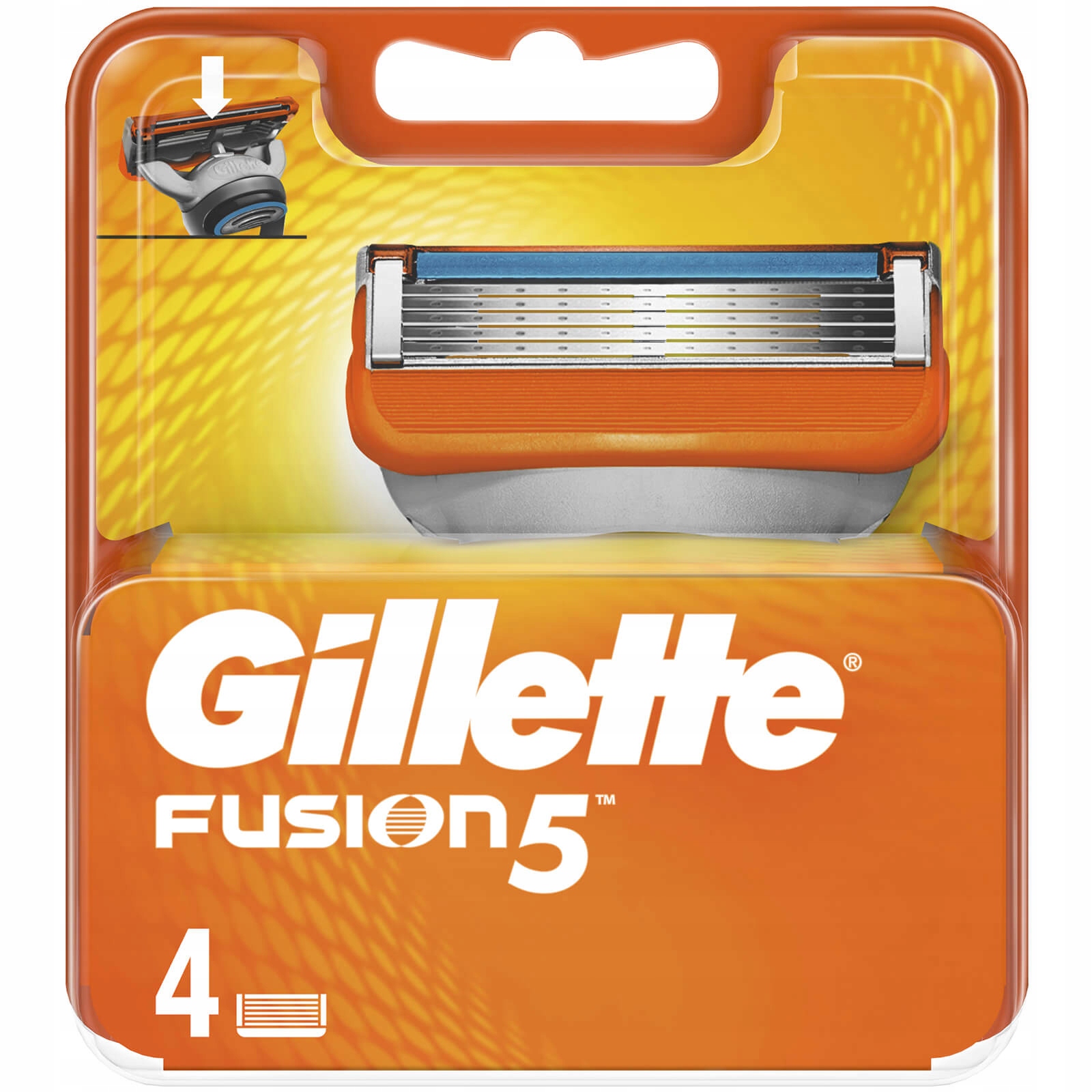 Gillette Fusion 5 čepele nůžkové náplně 4 ks Uk