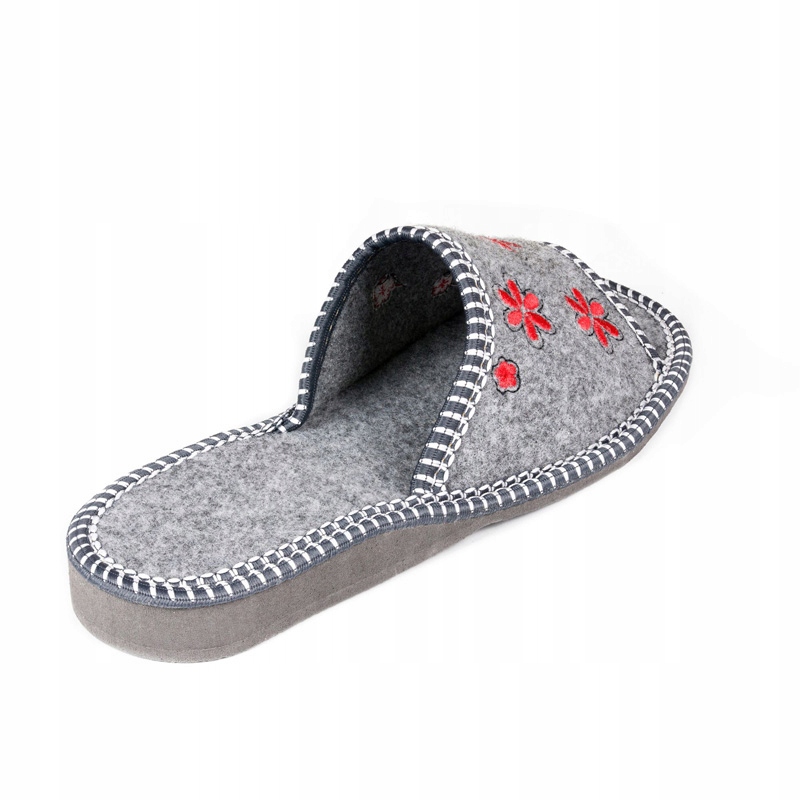 KLAPKI DAMSKIE FILCOWE KAPCIE WYGODNE GÓRALSKIE Rozmiar 37