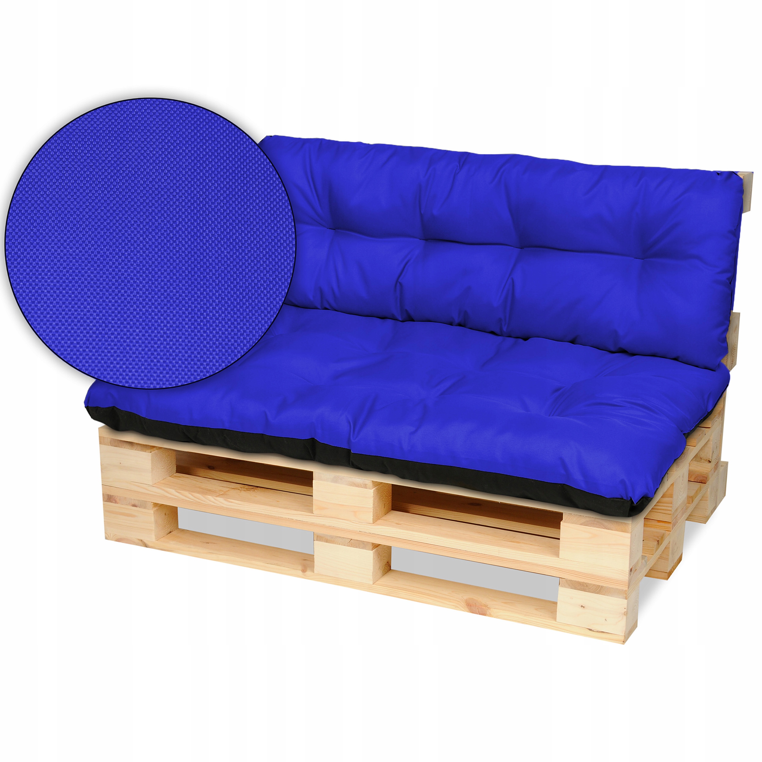 

Poduszki na meble z palet ławkę 120x80+120x40 chab