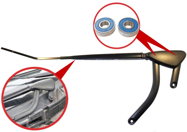 RAMIĘ WYCIERACZKI PRZÓD ZESTAW NAPRAWCZY SCENIC II Marka Ertons