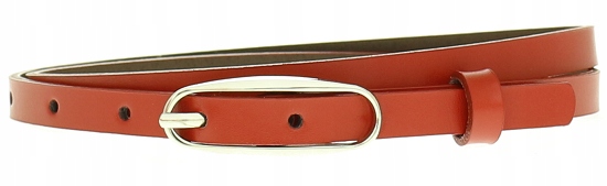 Pasek dziecięcy dla dziewczynki CHABROWY PL skóra Kolor niebieski