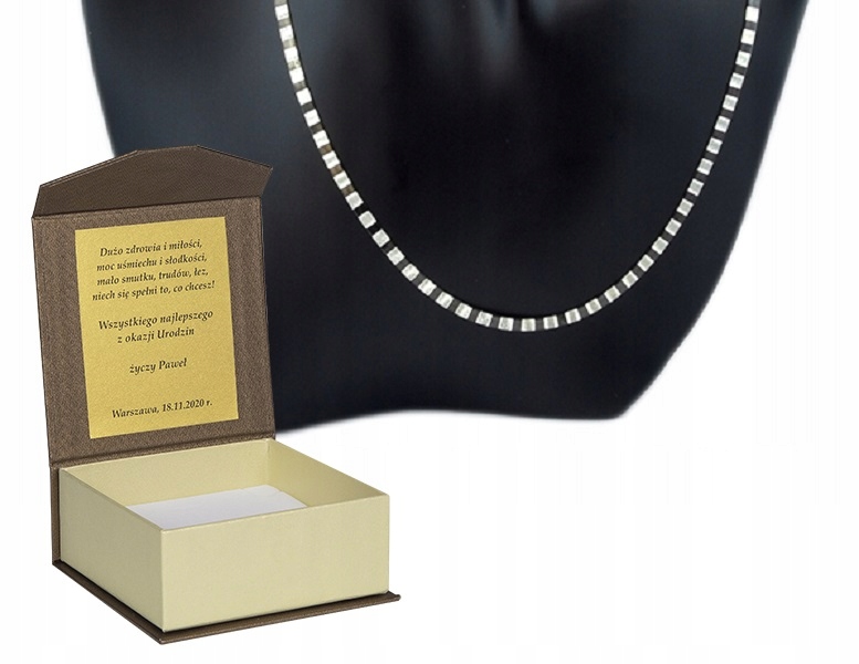 Stříbrný náhrdelník 925 řetízek páska 50 cm N 42