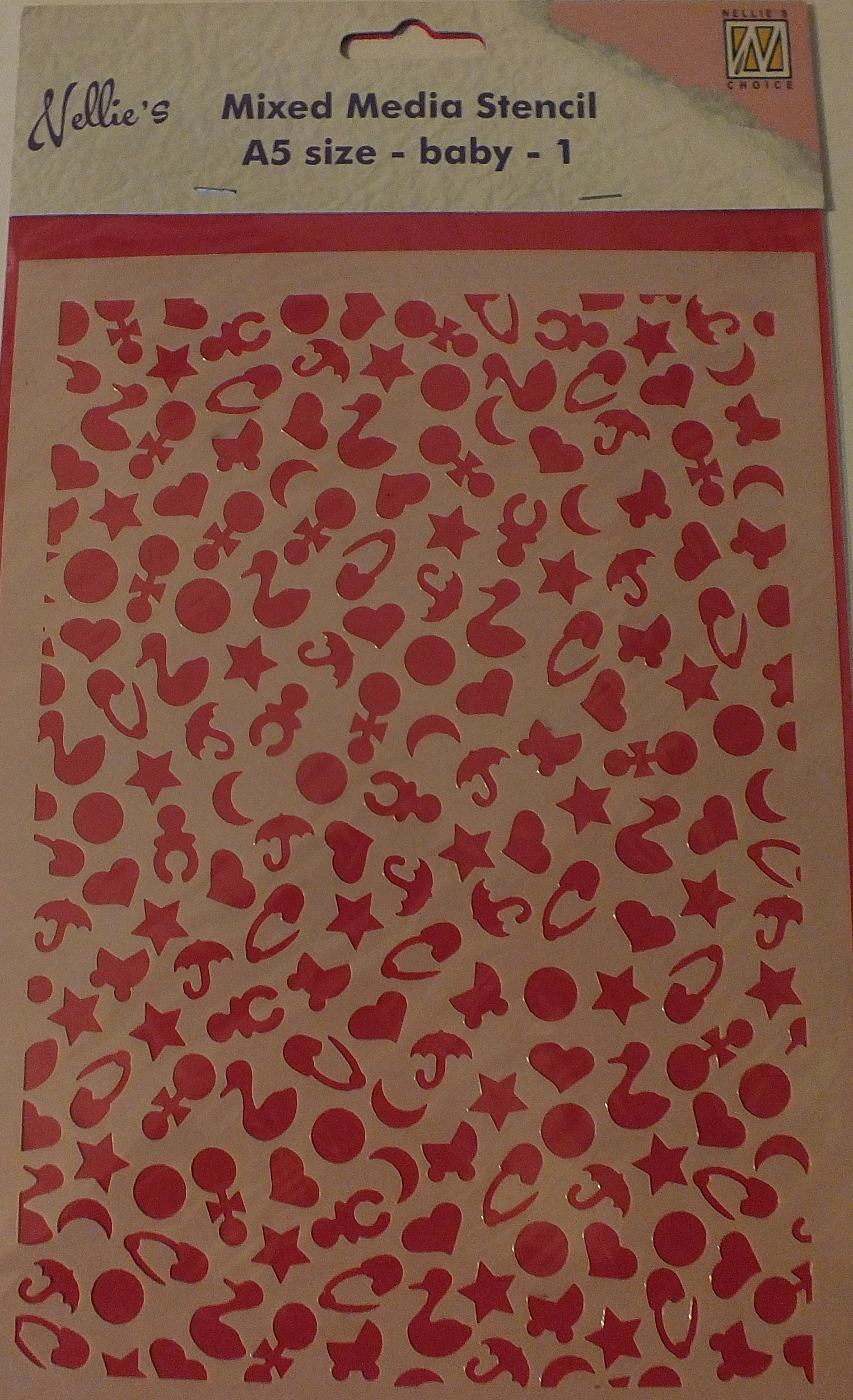 Nellie's Mixed Media Stencil szablon maska Baby