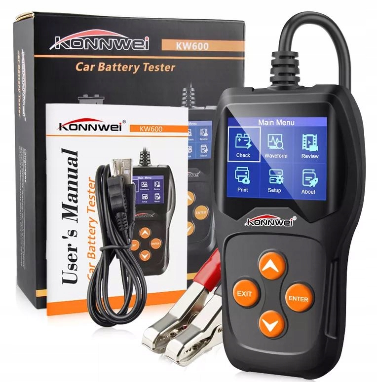 TESTER DO BATERII AKUMULATOROW 12V KONNWEI KW 600 Producent code KW600