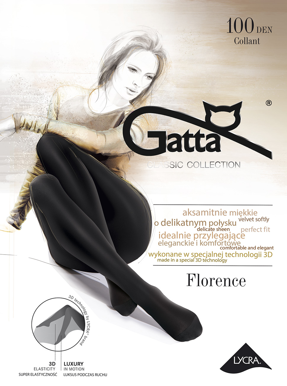 

Gatta Florence rajstopy damskie 3 100 Den