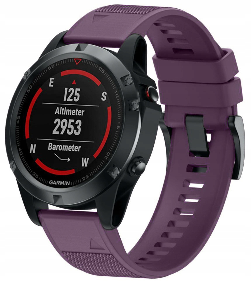 FIOLETOWY Pasek Garmin FENIX 7S Sapphire Solar Zawiera baterie nie