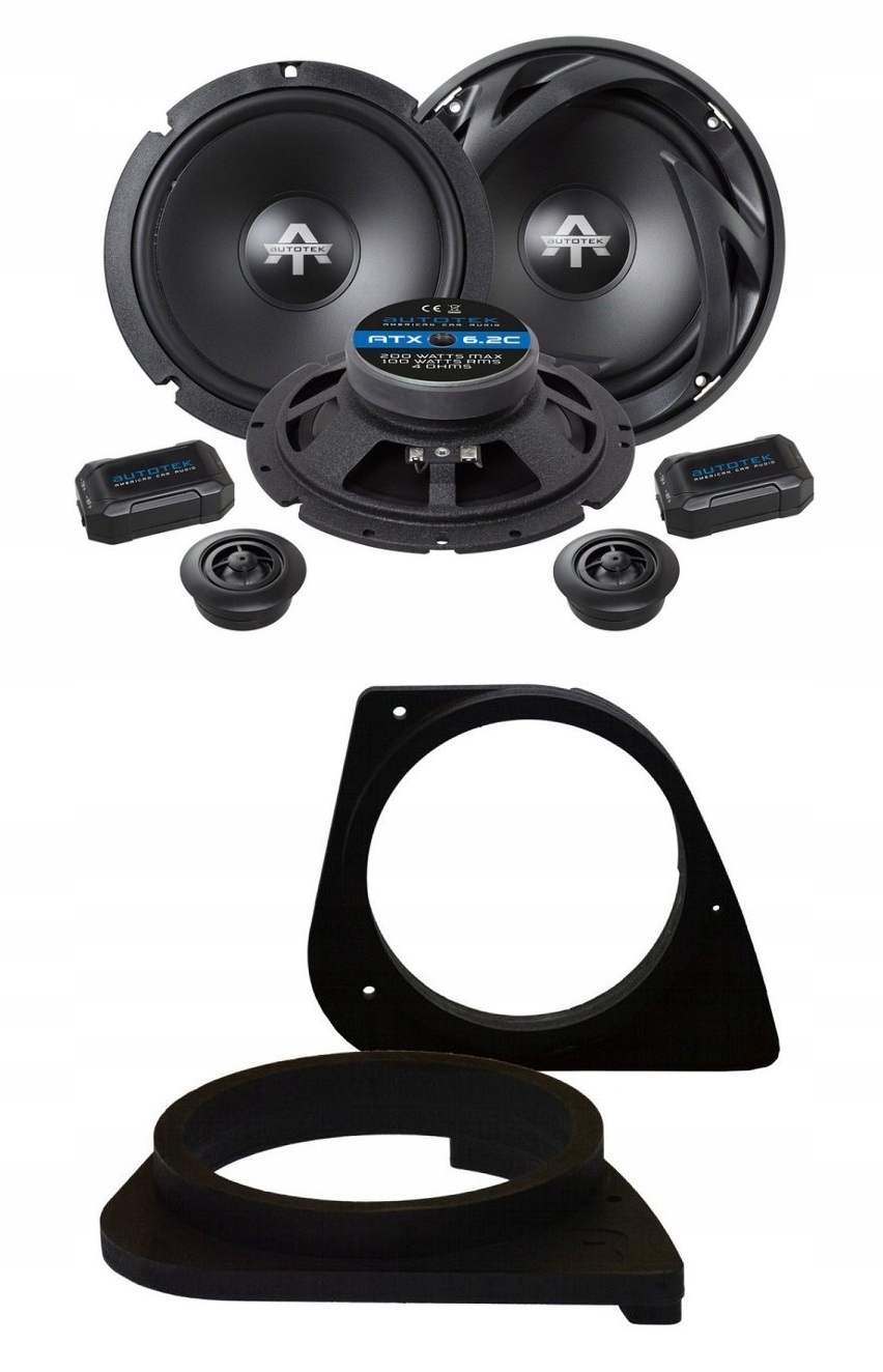 Autotek ATX6.2C Reproduktory vzdialenosť Mdf 165 mm Bmw 3 E46 Sedan 1998-2007