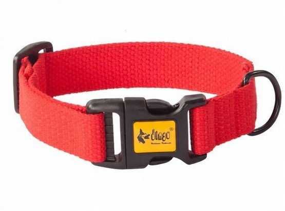 

Obroża dla średniego dużego psa Dingo czerwona 3cm