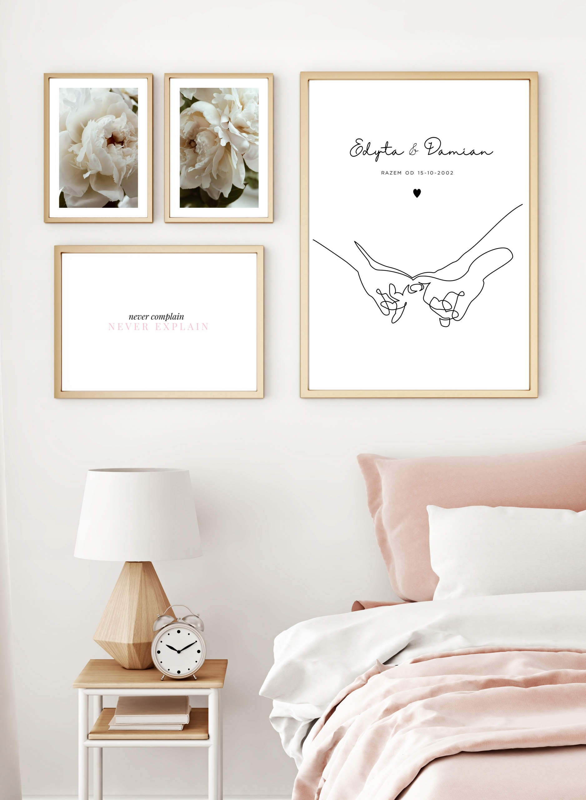 A4 Plakat personalizowany prezent Ślub Rocznica Marka inna