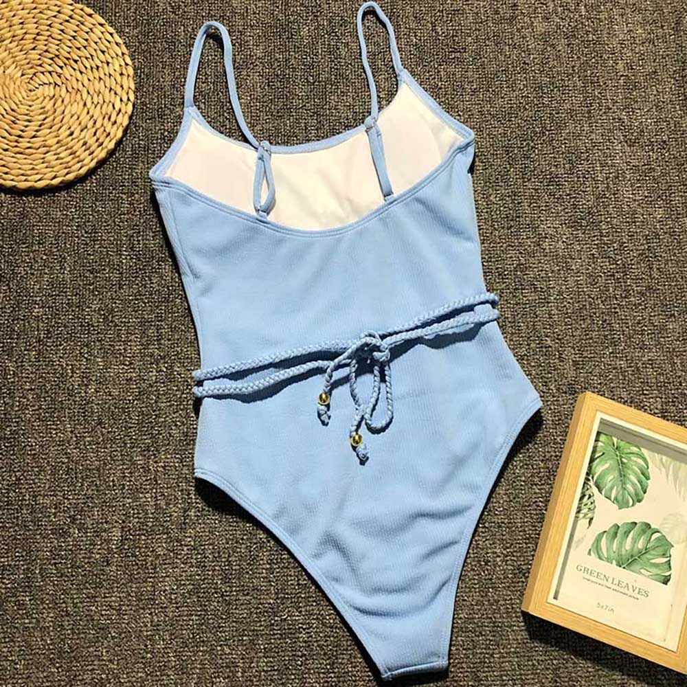 JEDNOCZĘŚCIOWY STRÓJ KĄPIELOWY KLASYCZNY KOSTIUM NA BASEN PASEK KOLORY M Kolor wielokolorowy