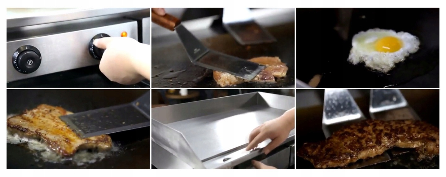 GRILL PŁYTOWY ELEKTRYCZNY 4,2kW RYFLOWANY Kod producenta GH-822