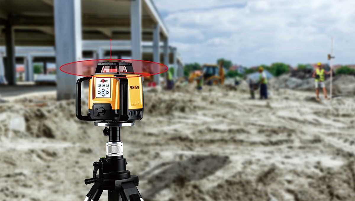 Niwelator laserowy Prexiso PR500 zestaw detektor Rodzaj niwelatora rotacyjny