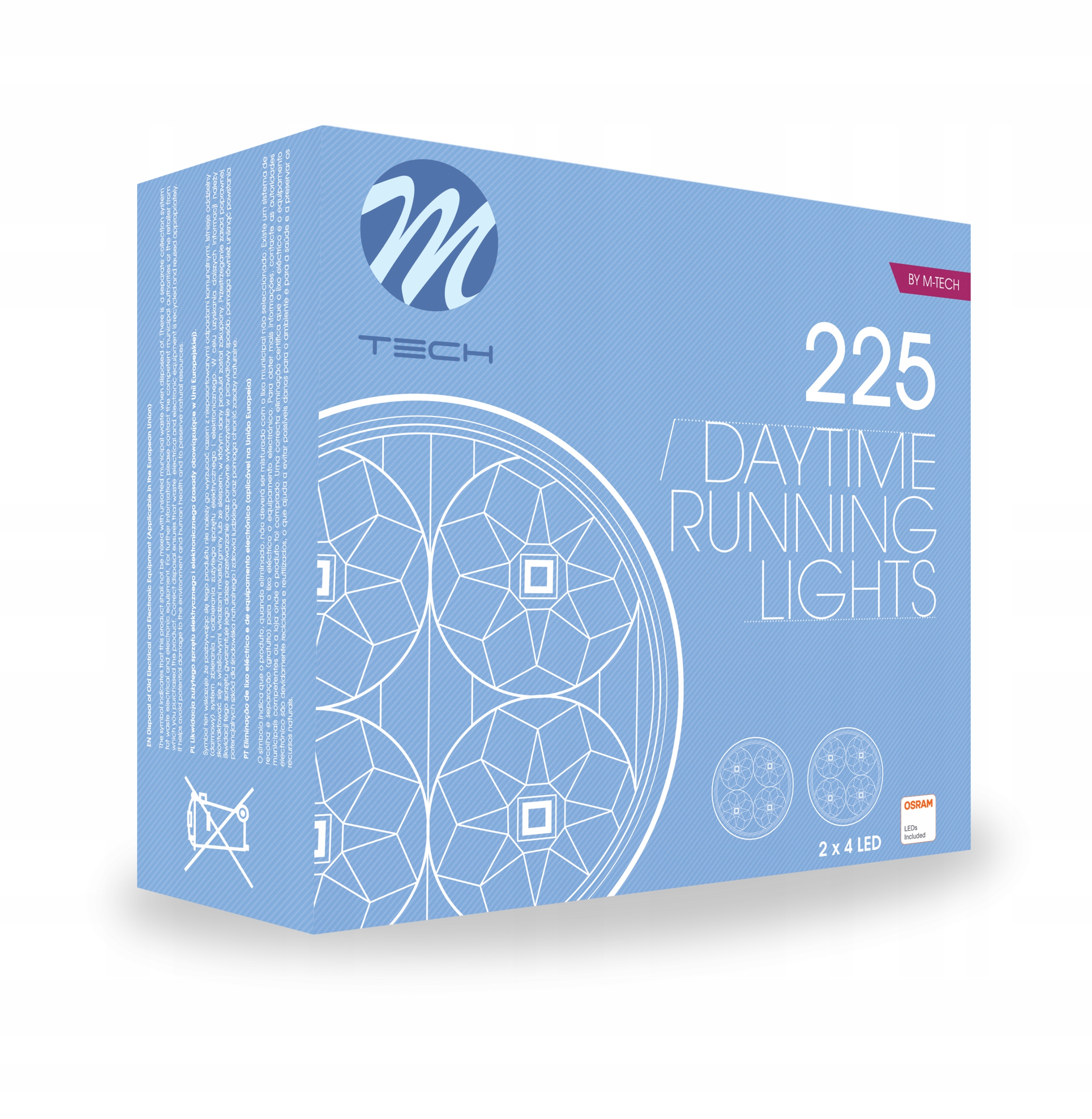 ŚWIATŁA DO JAZDY DZIENNEJ OSRAM DZIENNE OKRĄGŁE Numer katalogowy części LDO225