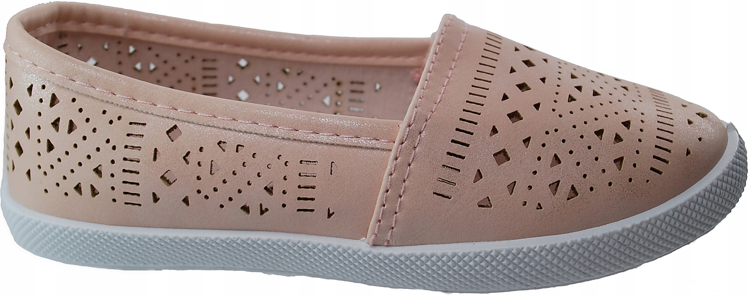 

Różowe Ażurowe balerinki, tenisówki- na gumce r 30