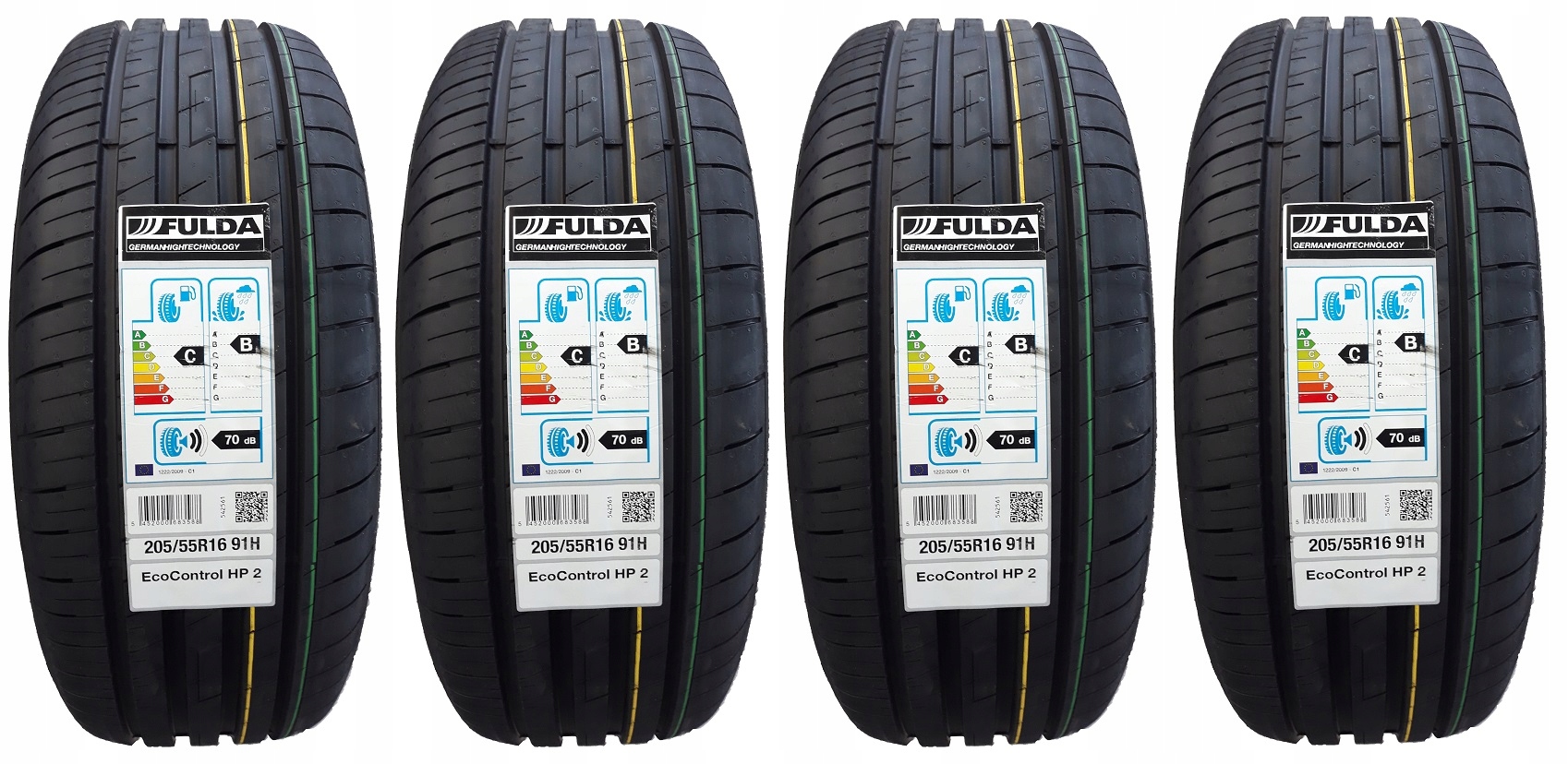 4X летние шины 205 / 55R16 91H FULDA ECOCONTROL HP2