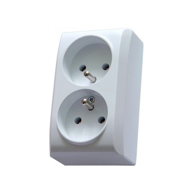 

Gniazdo Podwójne N/t Białe Z/u GN-2BZ/00 Bis Ospel