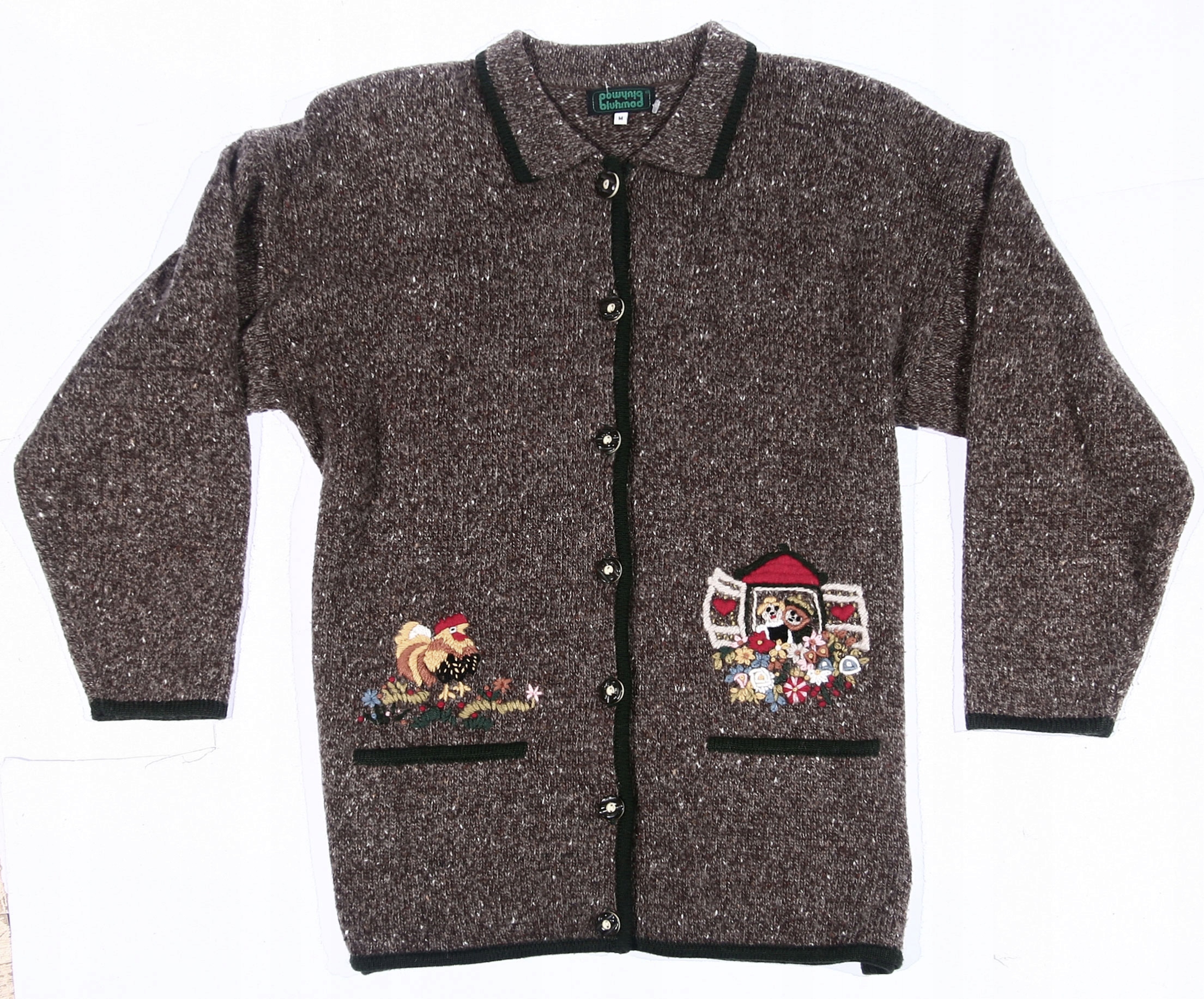 BAWARSKI ŚWIĄTECZNE MOTYWY ciepły z wełną r 44