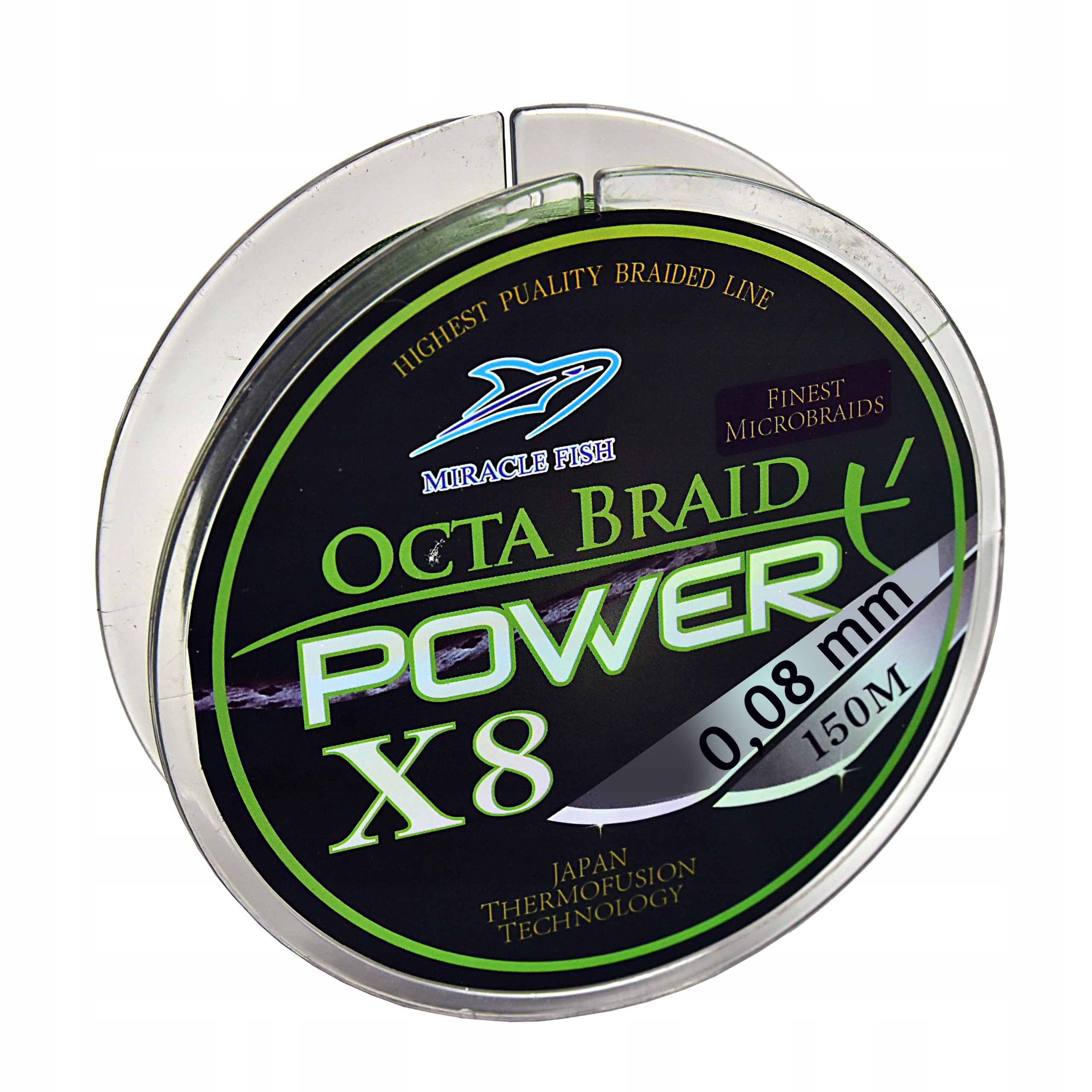 

Plecionka Wędkarska 8-splotowa 0,08mm zielona