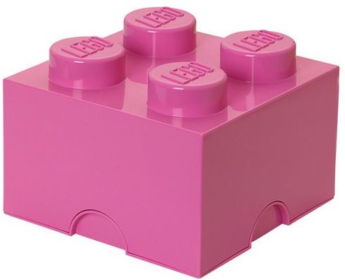 

Lego Pojemnik Klocek 4 Pudełko Różowy Duży