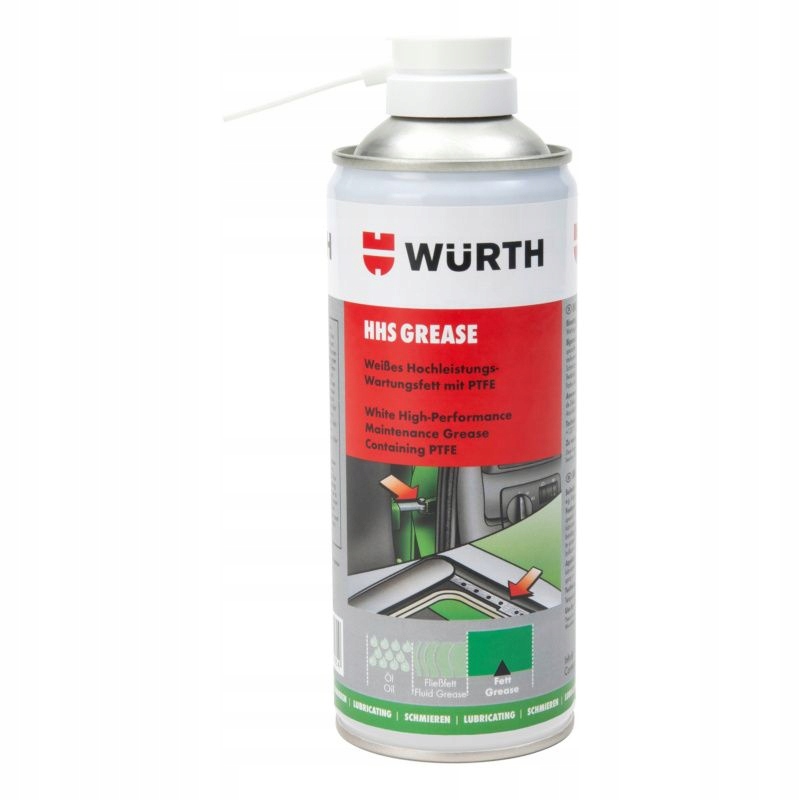 

Hhs Grease Biały Smar Z Ptfe Do Auta Zawiasy Wurth