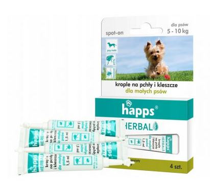 

Happs Herbal krople na pchły, kleszcze Pies 5-10kg