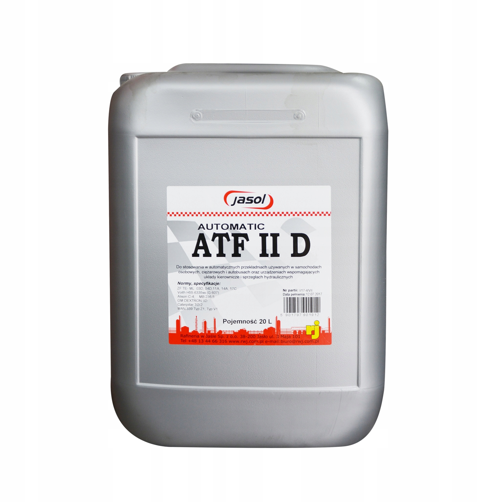 

Olej Przekładniowy Jasol Automatic Atf 2D -- 20 L.