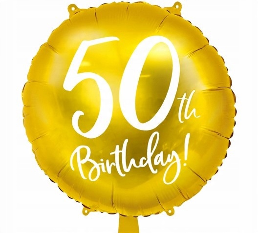 

Balon foliowy 50 urodziny pięćdziesiąte Duży 45cm