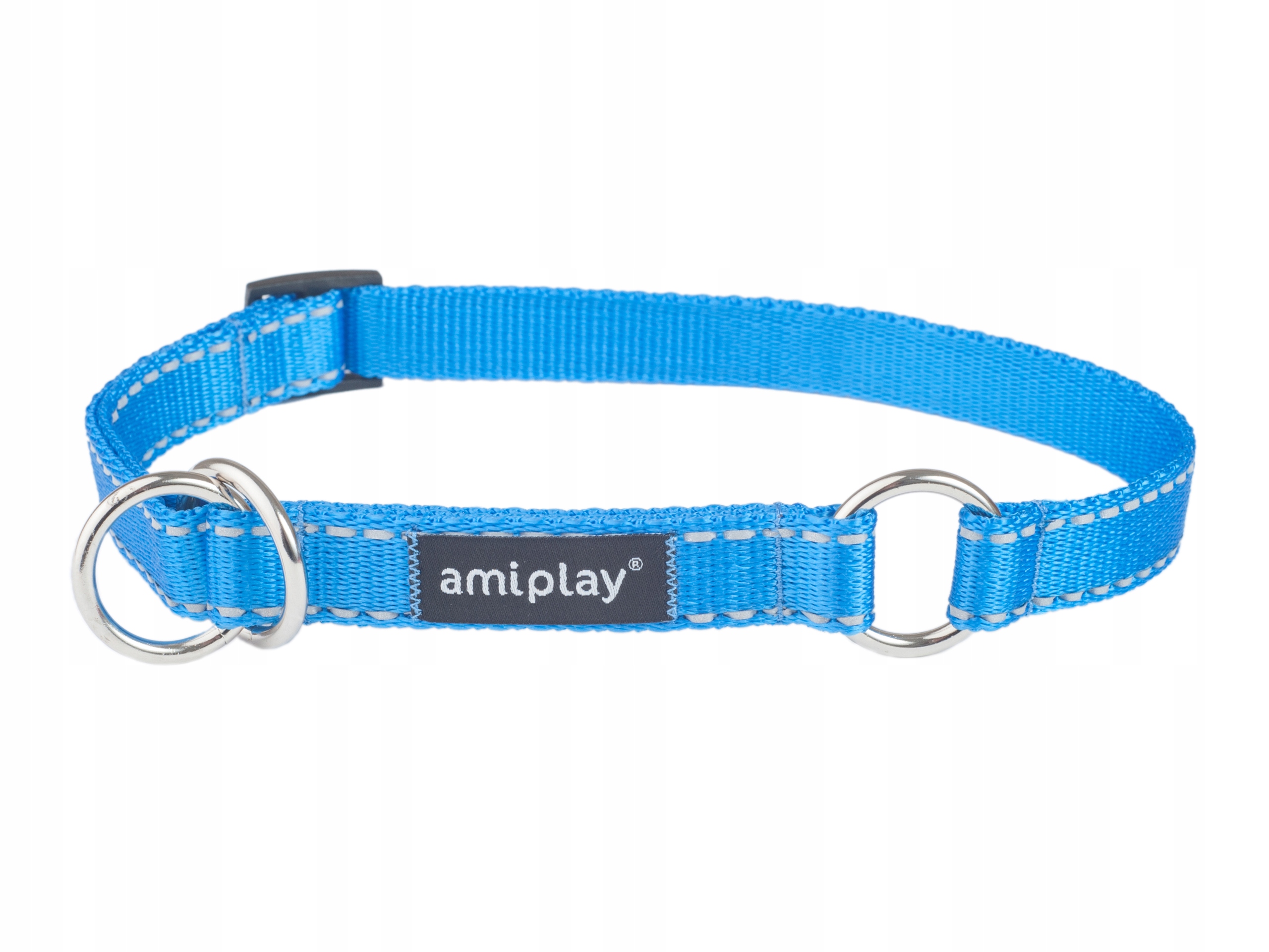 

amiplay Obroża półzaciskowa Reflective L Niebieska