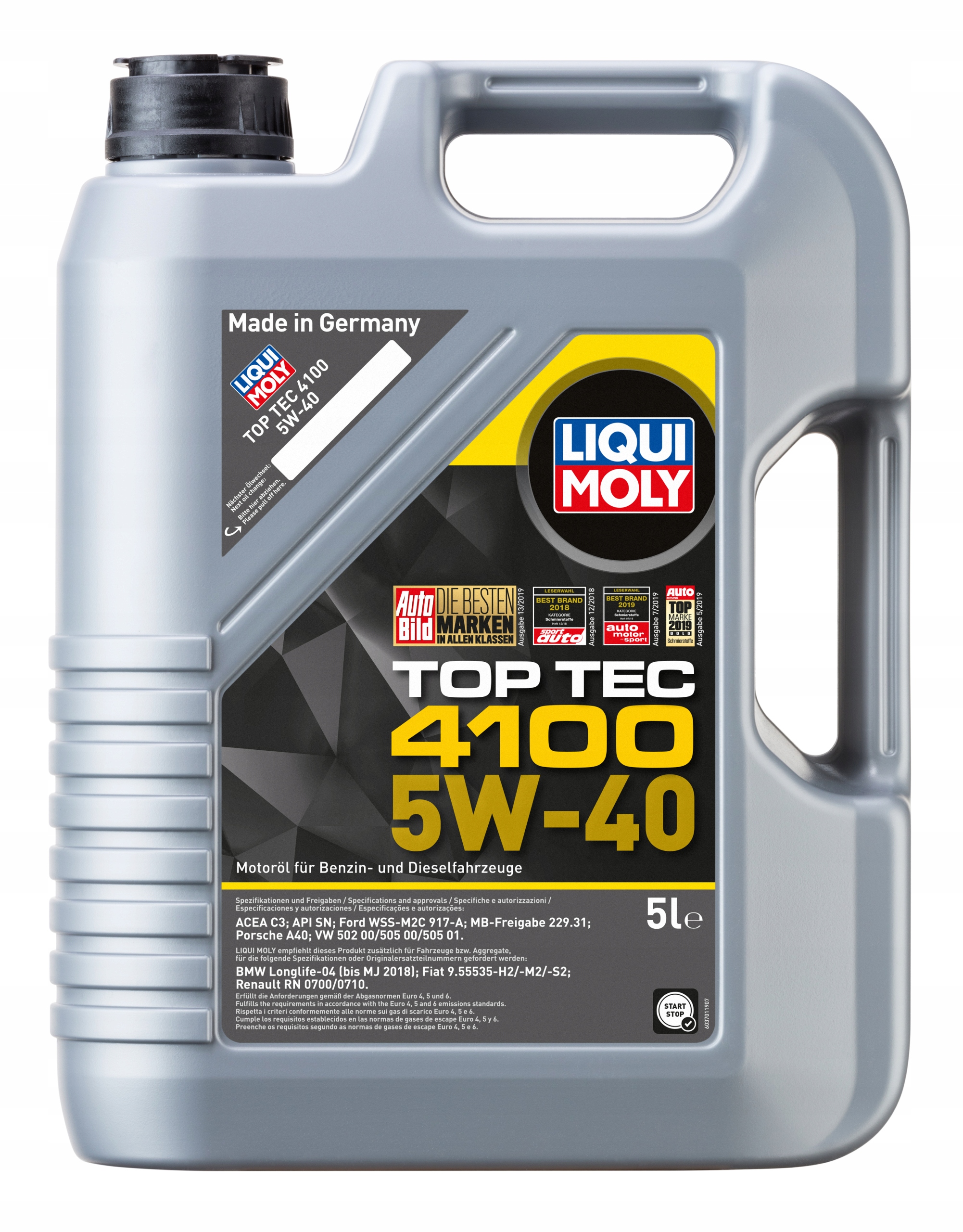 Liqui Moly Motorový Olej Lpg Cng Top Tec 4100 5W40 5L 9511