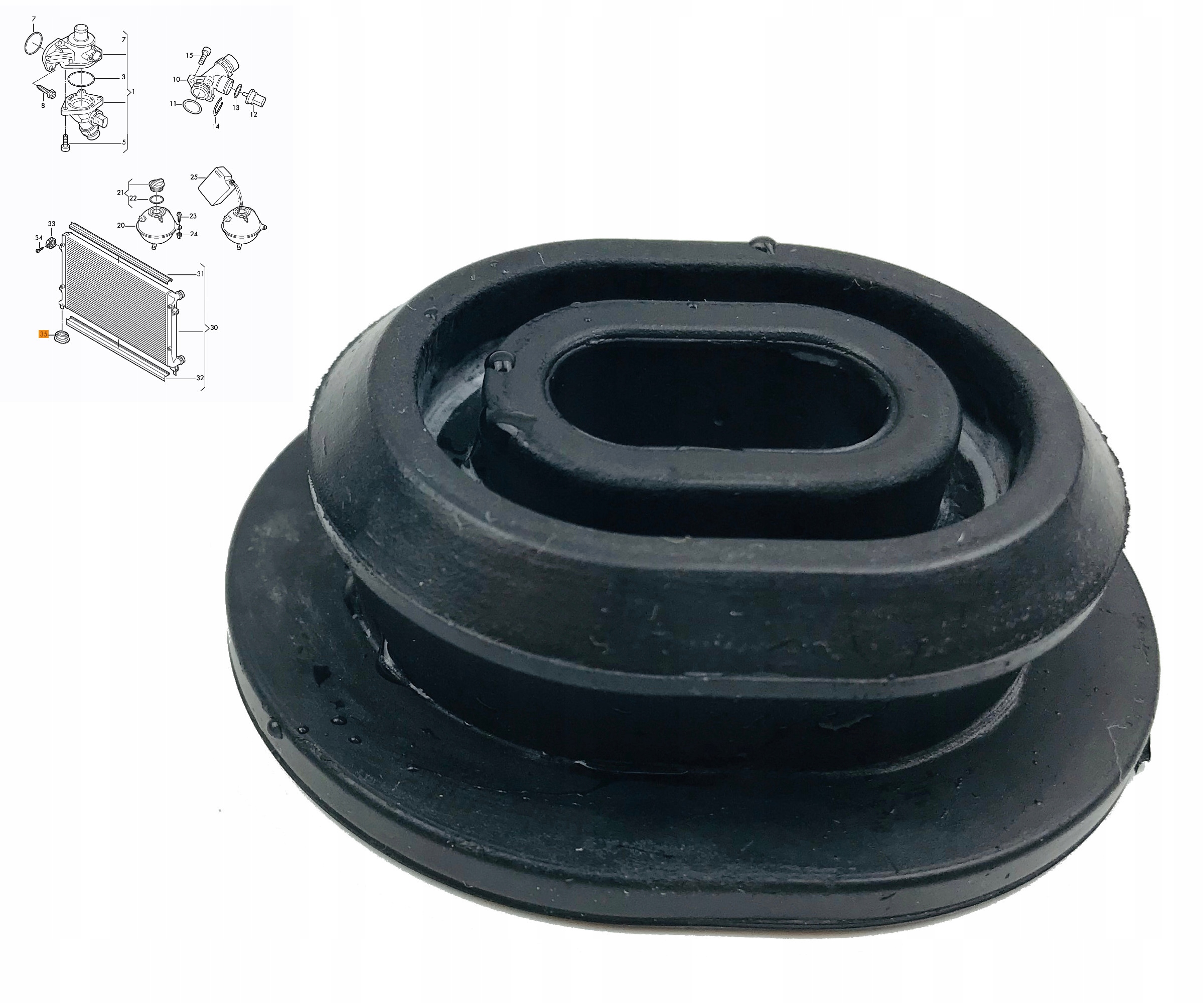 PODUSZKA CHŁODNICY AUDI A3 TT 04-13 LEON ALTEA 04- EAN (GTIN) 4251475100283