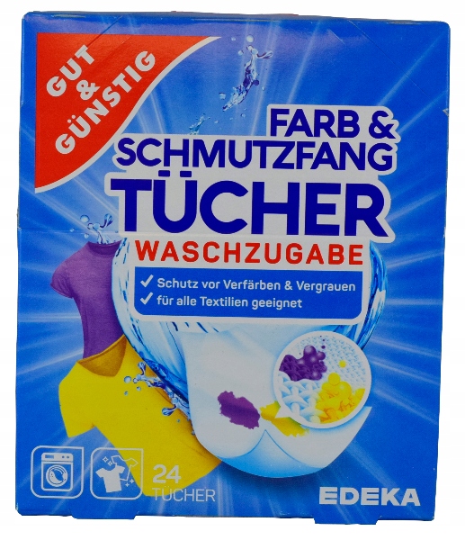

G&g chusteczki wyłapujące kolor prania 24 szt.