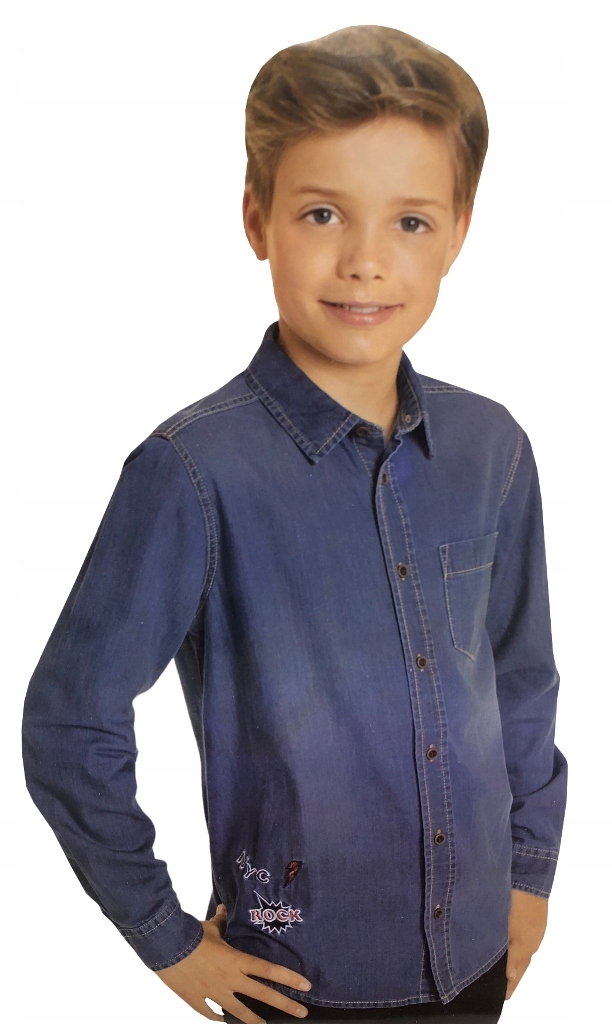 

Koszula dżinsowa jeans Rock Bawełna *146