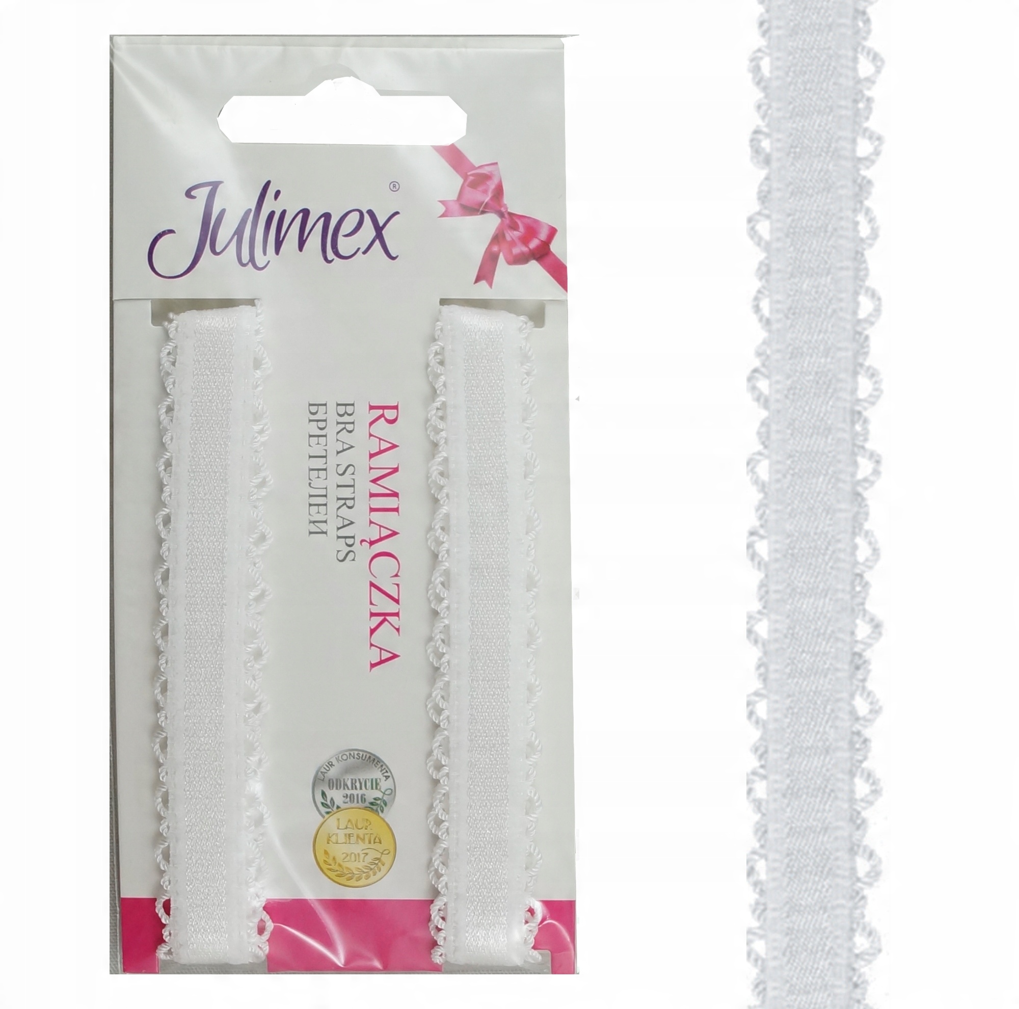 

Ramiączka Julimex RB-117 10 mm biały Ażurowy