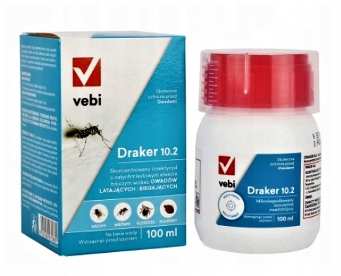 

Draker 100 ML Na Muchy Komary Osy Mrówki Kleszcze