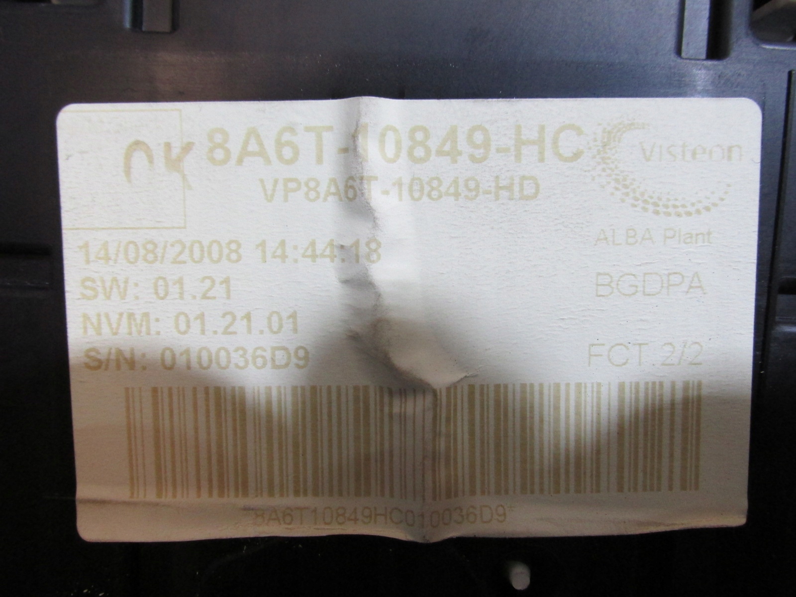 спидометр англия 8A6T10849HC Fiesta MK7 1,4 2009 r