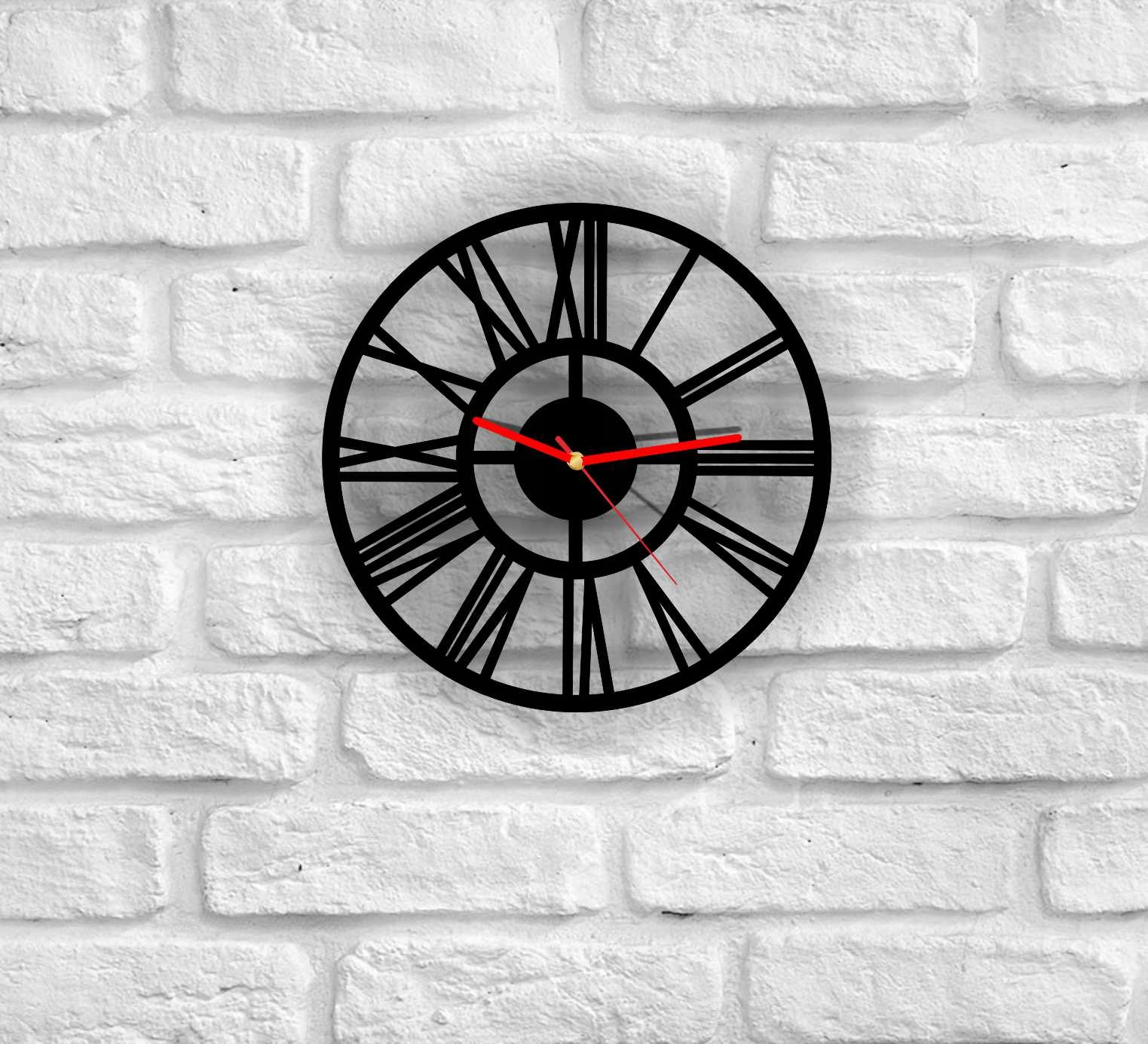 Zegar ścienny RZYMSKI cyfry rzymskie do salonu Marka inna